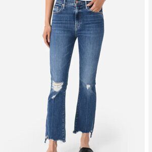Mother Denim The Insider Crop Step Chew Jean - Dancing on Coals Size 27